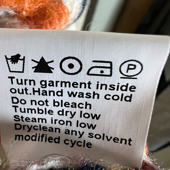 Boho Multicolor Geometric Cardigan Button-Front Cozy Knit Free People–Inspired 2 - Picture 7 of 9